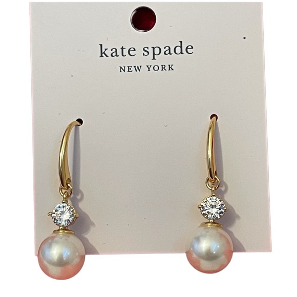 kate spade Jewelry - NEW Kate Spade pearls of wisdom drop earrings
